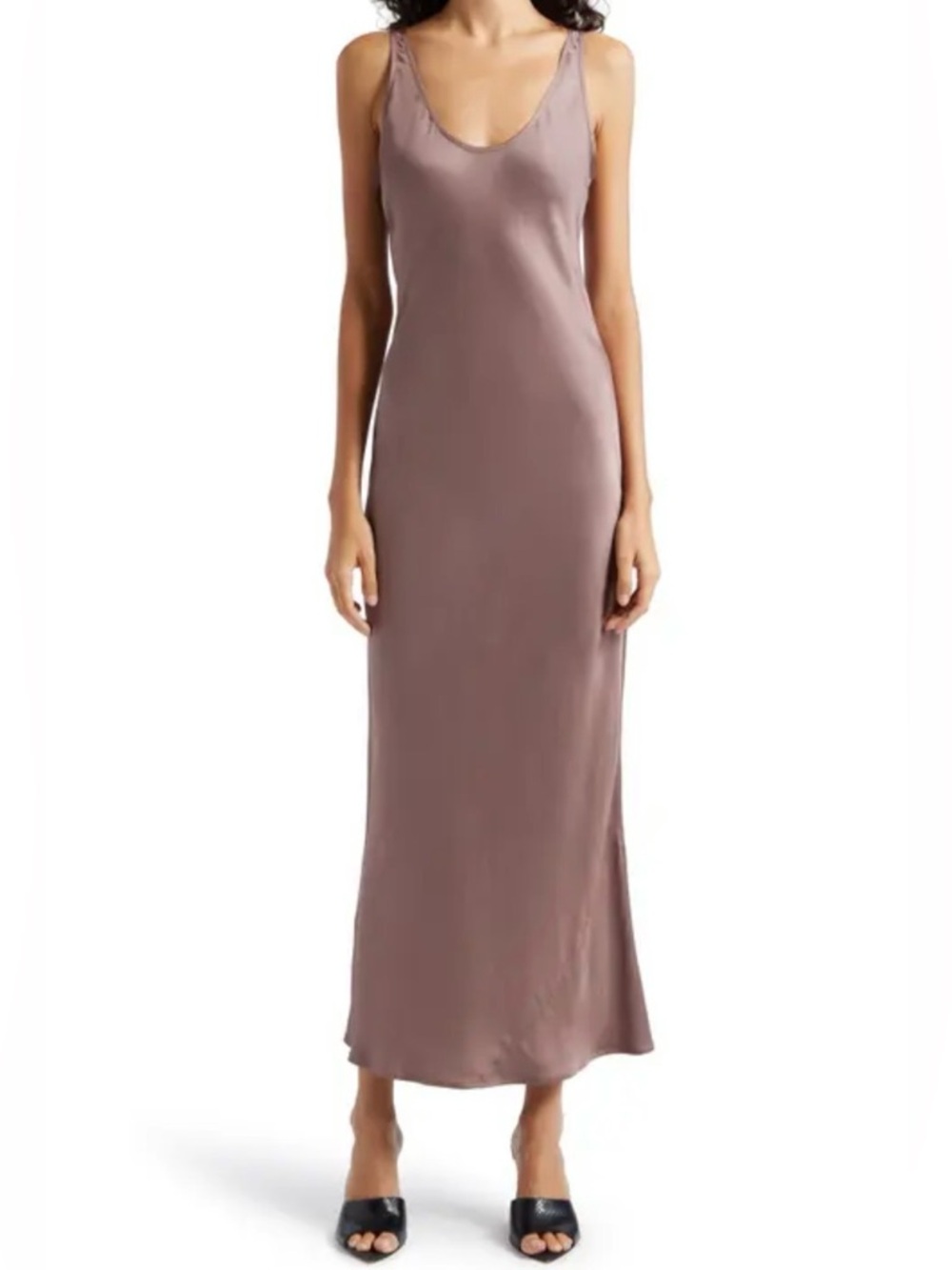 L'AGENCE Akiya Tank Dress, Deep Taupe